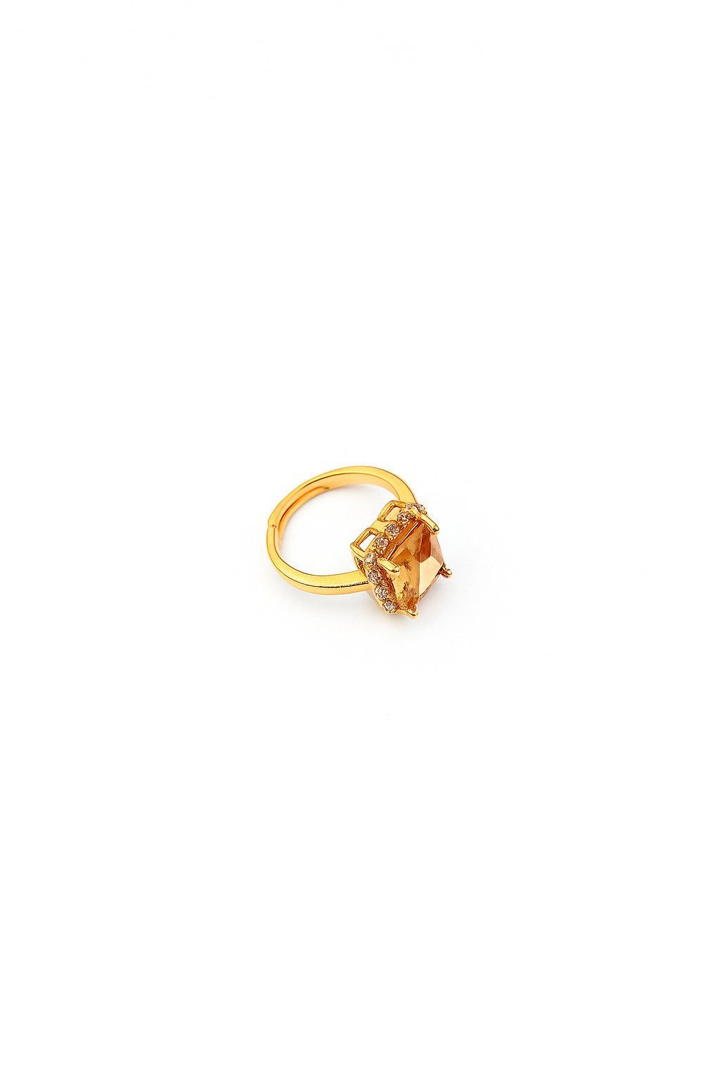 Golden Citrine Glow Ring