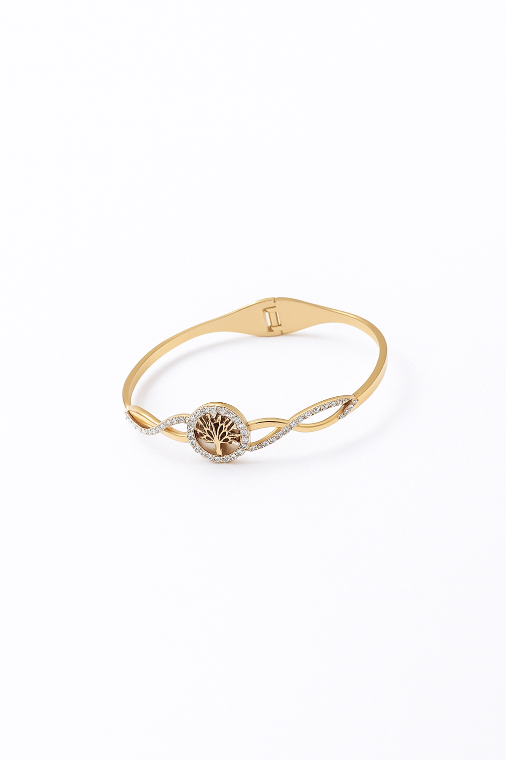 Stainless Steel Bracelet Tree Of Life Gold Color