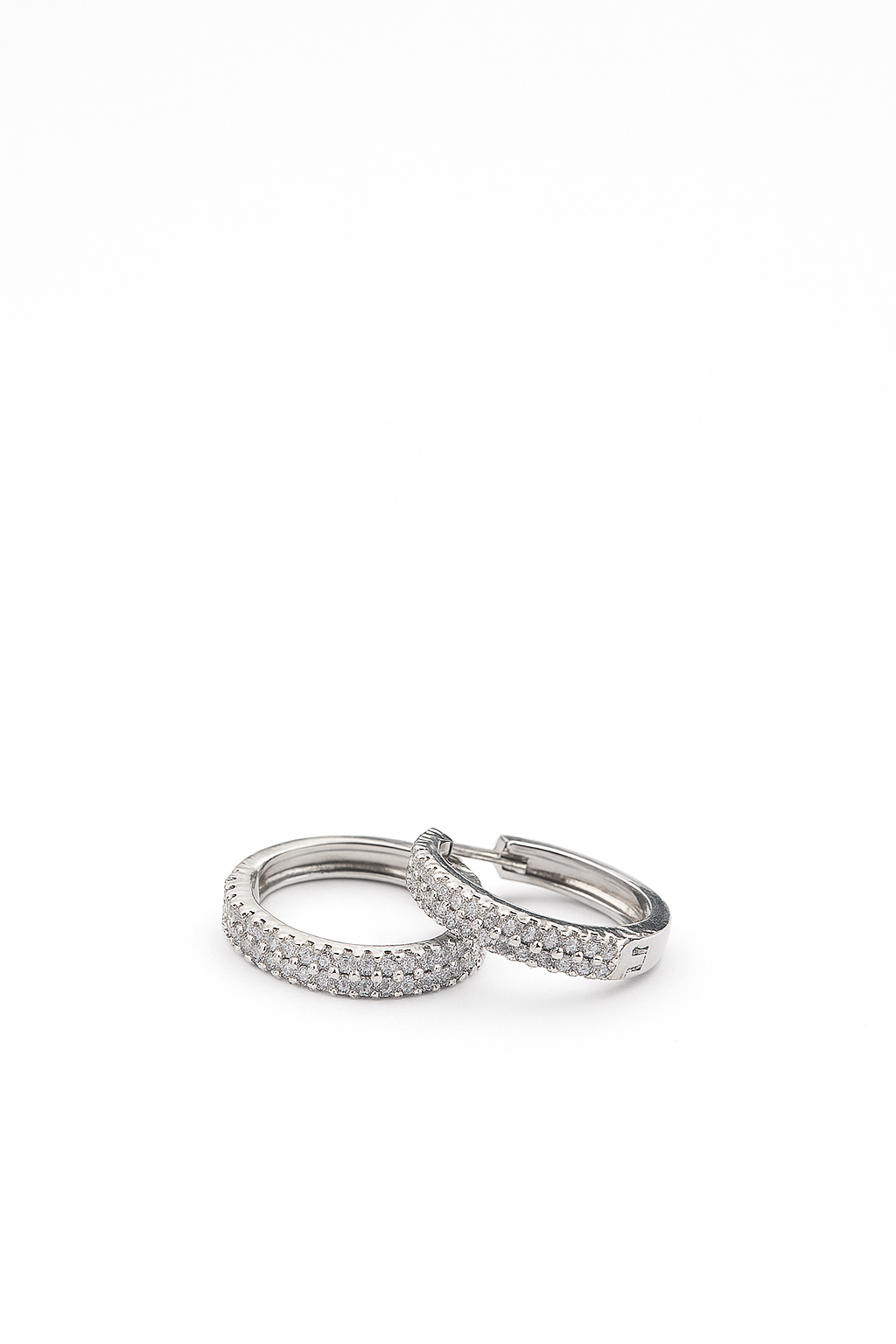 Silver Round Style Earrings