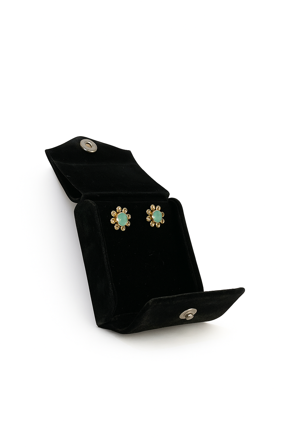 Mint green small studs Earrings