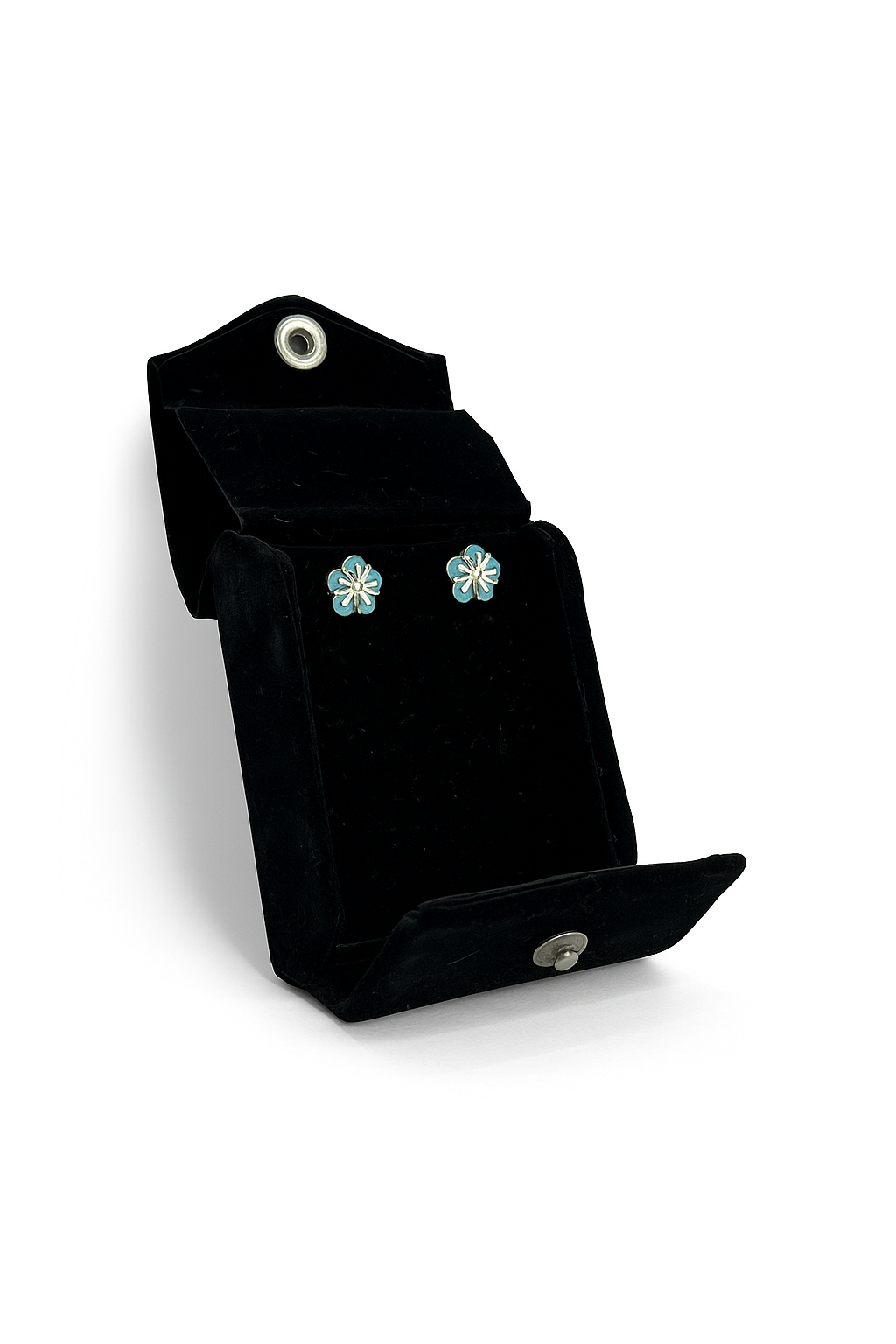 Mint and Dark green small studs Earrings
